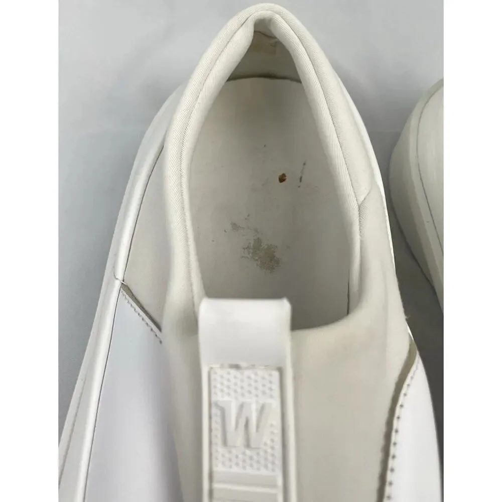 Wolf And Shepherd Cruise Tre Shoes White Leather Slip On Men's Size 11